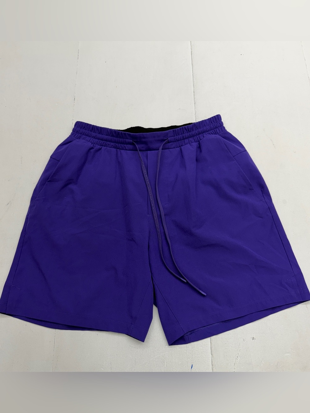 Lululemon Athletica Petrol Purple Channel Cross Swim Shorts Men's Size Medium